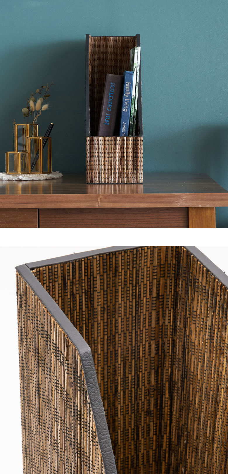 高級感のあるフェイクレザーを使用