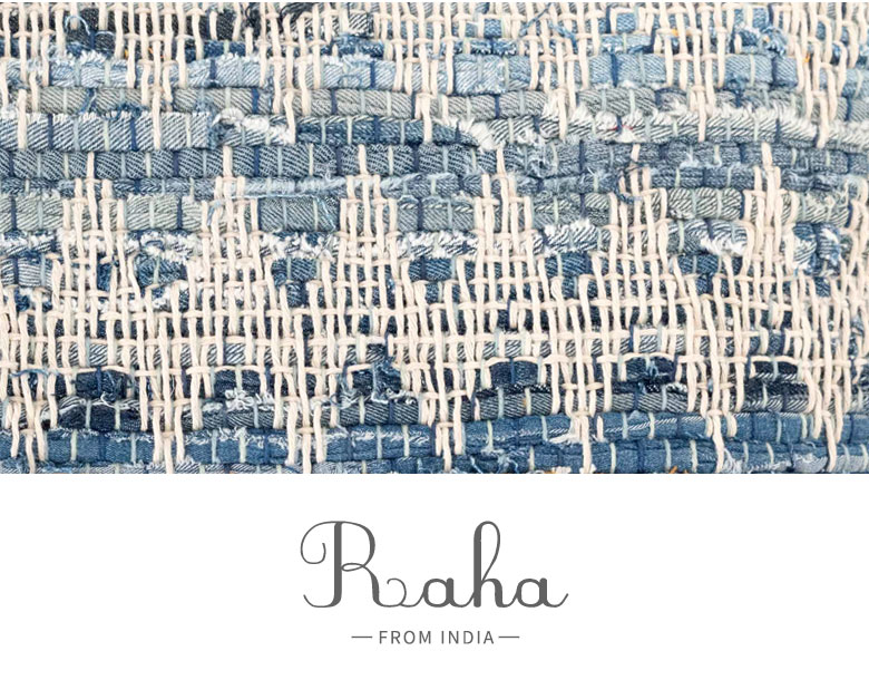 西海岸、サーフスタイルにもぴったりのデニムのプフ。Raha。ラーハ