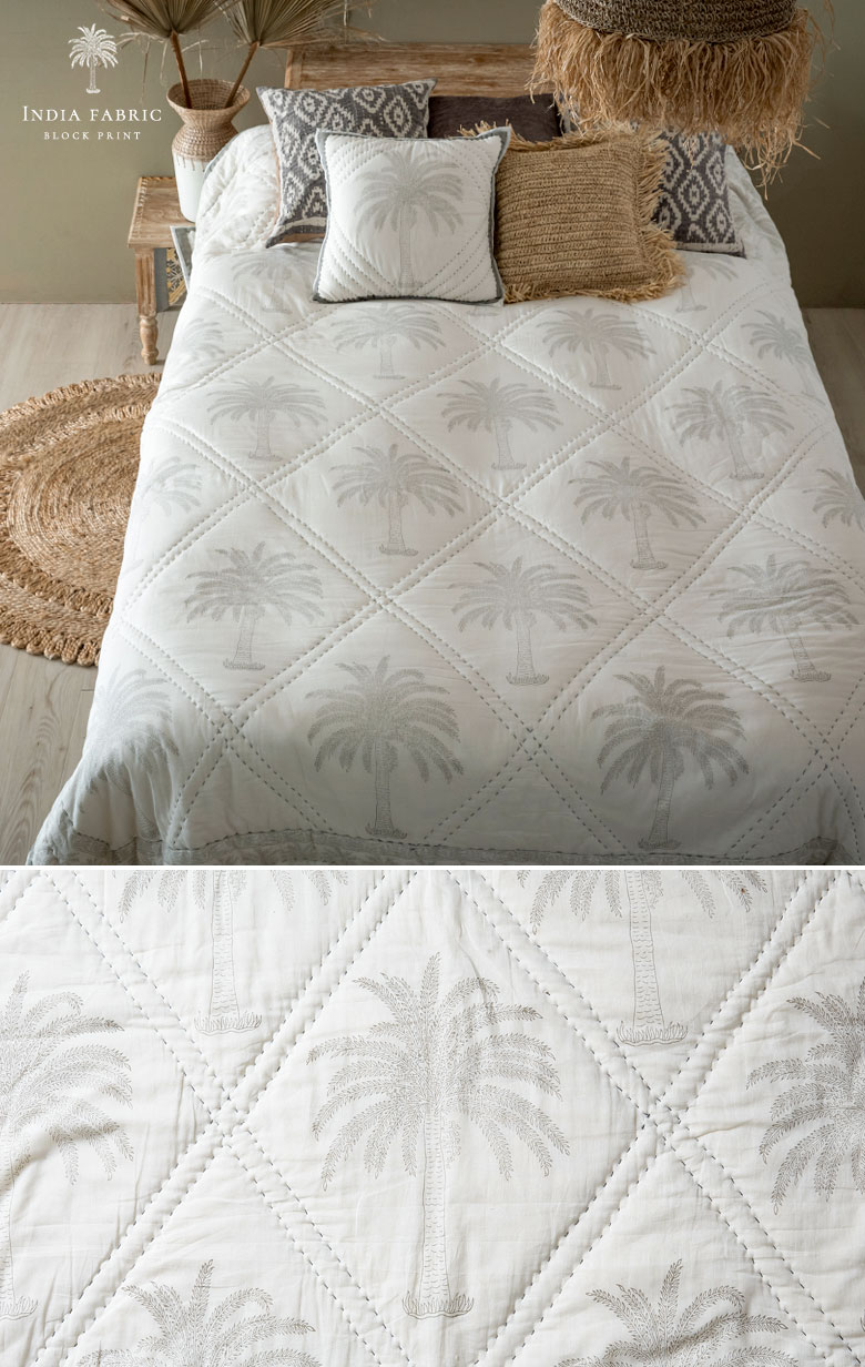 キルトマルチカバー。長方形サイズ。