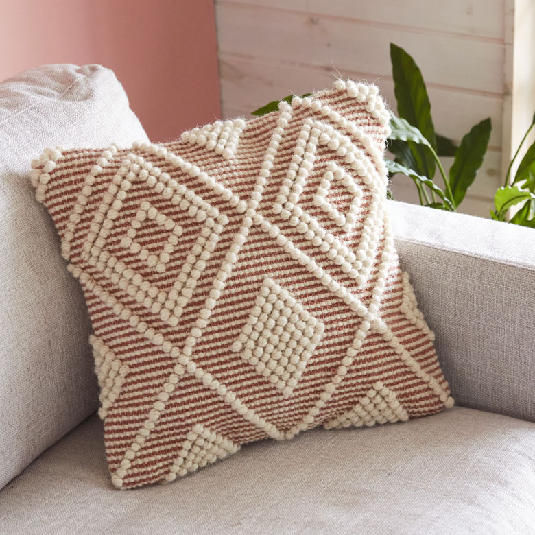 モロッカンやエスニック、BOHOにぴったりの、クッションカバー。