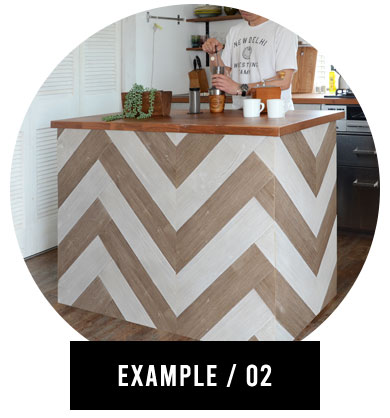 カウンターやドアにも貼れる