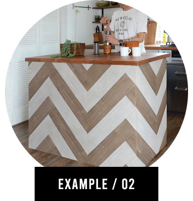 カウンターやドアにも貼れる