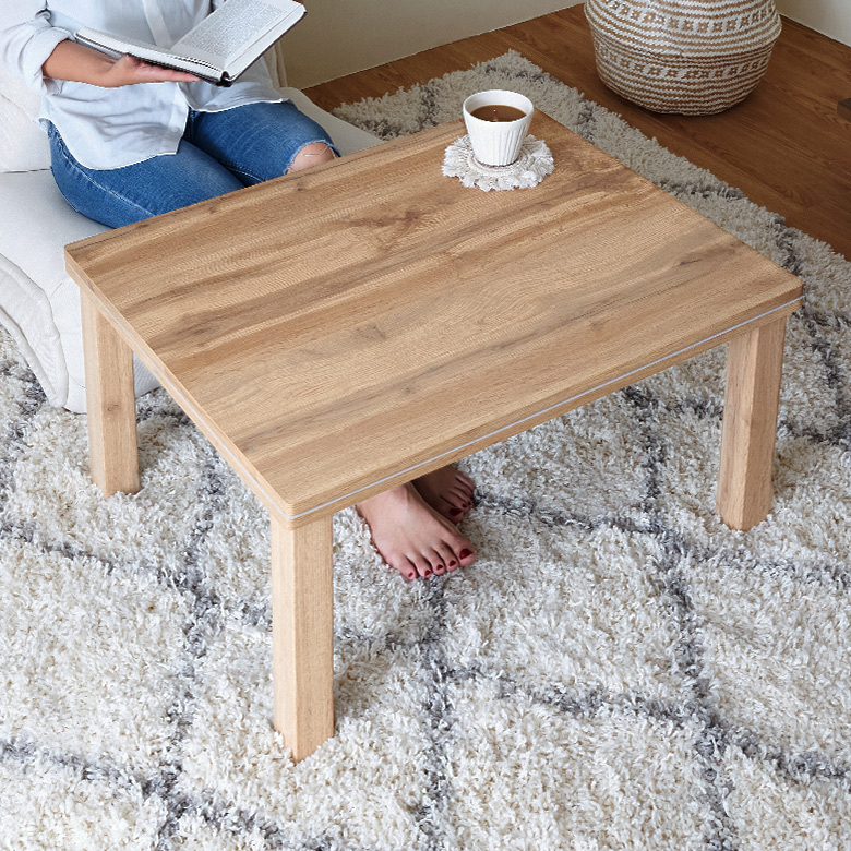 ウッド調こたつテーブル