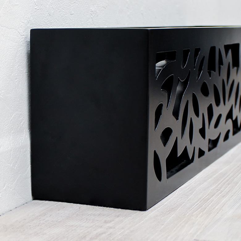 壁際にスッキリ収納できます