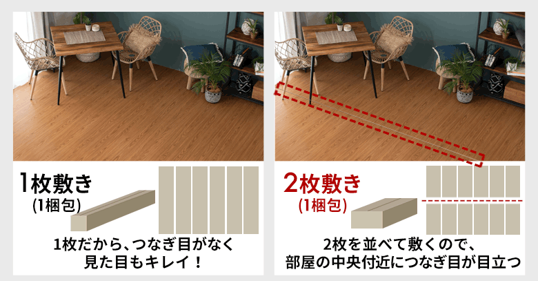 軽量 2分割タイプ ウッドカーペット GA-60 江戸間6畳