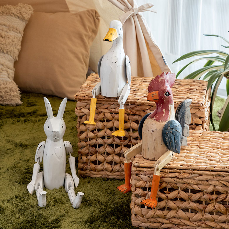 木彫りのパペットシリーズ