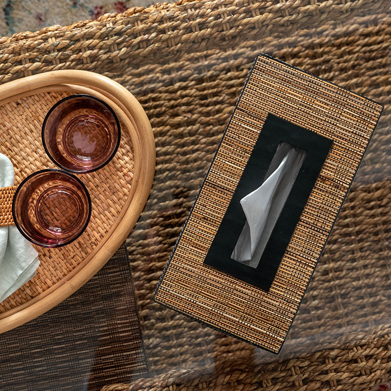 上から見たティッシュケース