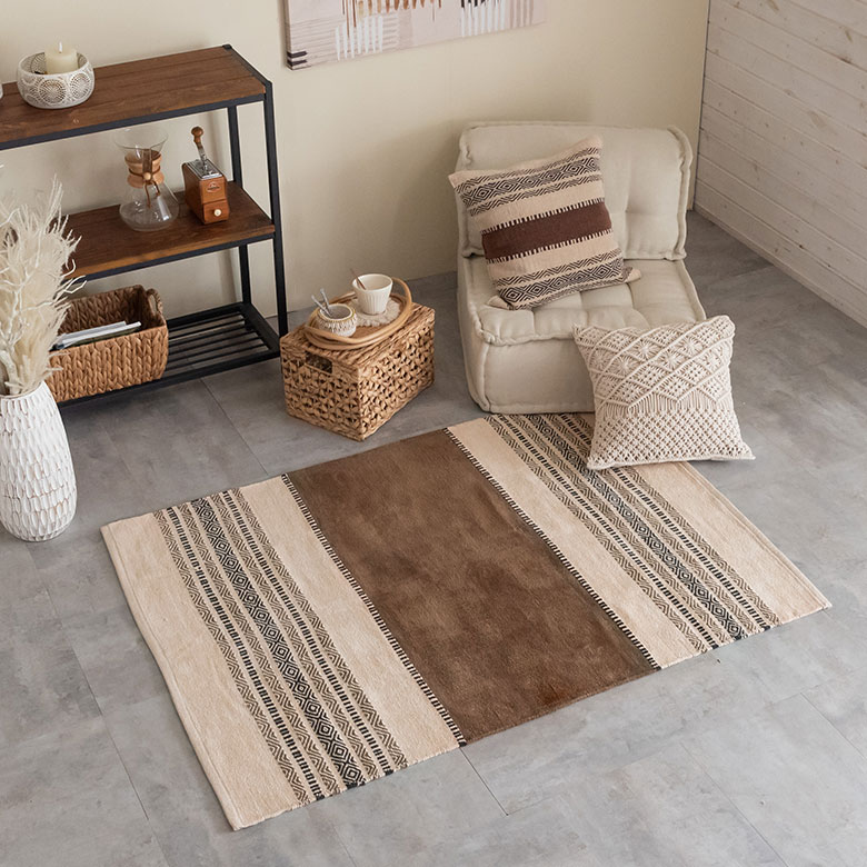 ヴィンテージ風。コットン。キリム柄。