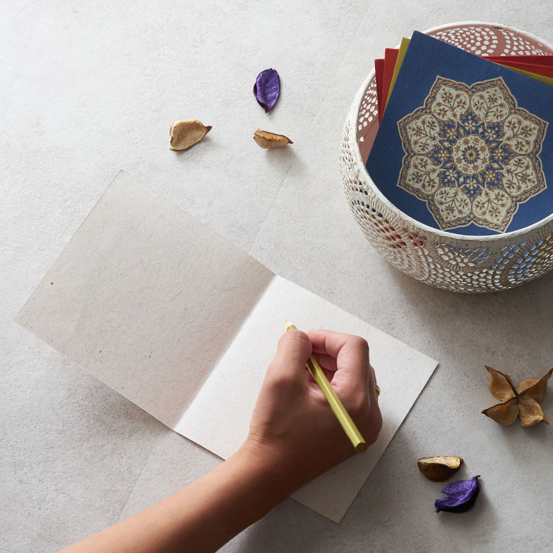 手書きのメッセージを書き込むのににちょうど良い大きさ