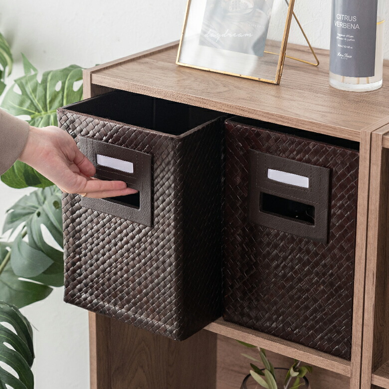 カラーボックスにぴったり入る パンダン製折り畳み式インナーボックス