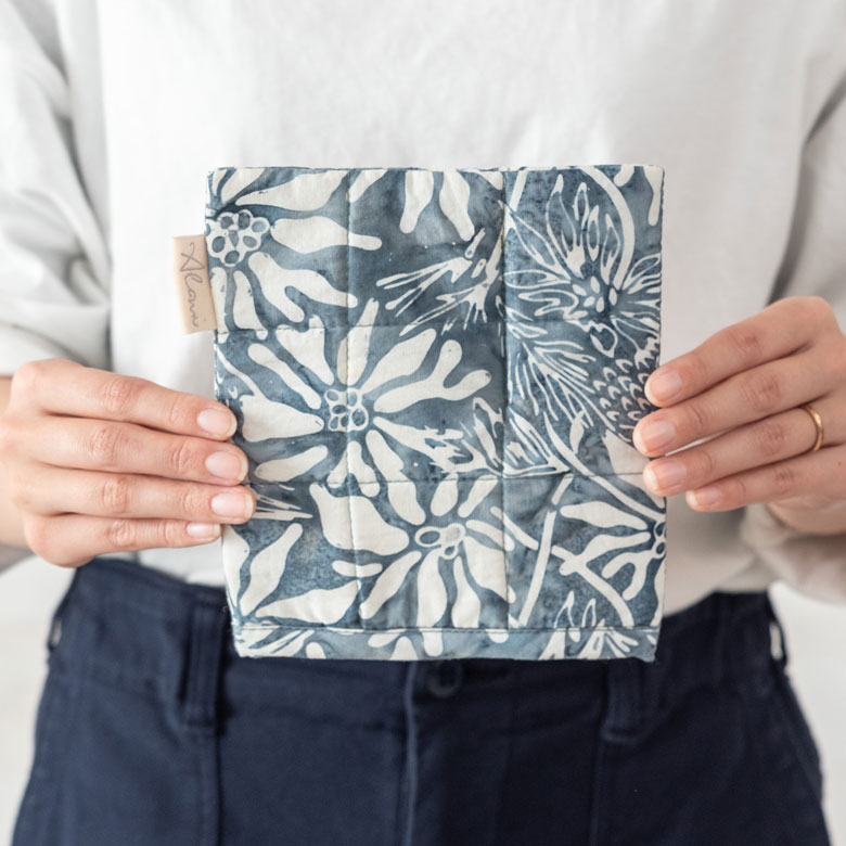 お洗濯しても綿が寄れにくく型崩れしにくい