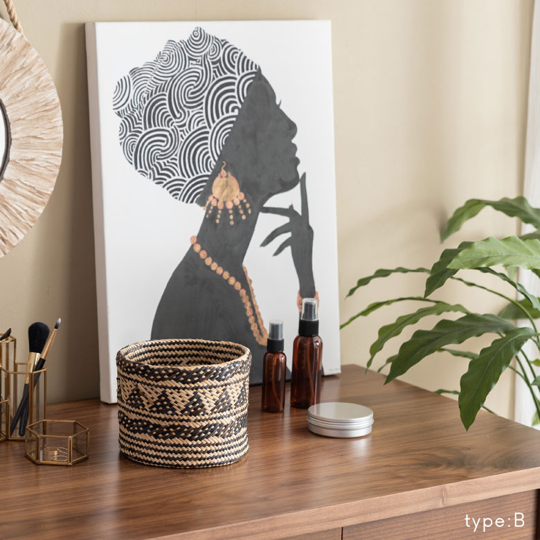 独特の存在感のかごバスケット