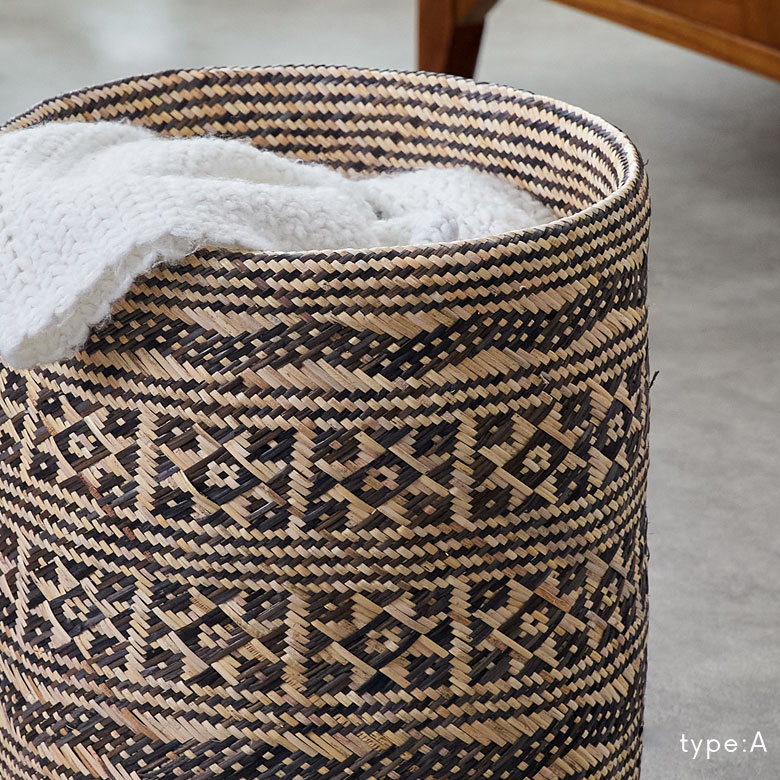 インドネシアの中でも群を抜く、ハイクオリティな民族芸術品のかごバスケット。