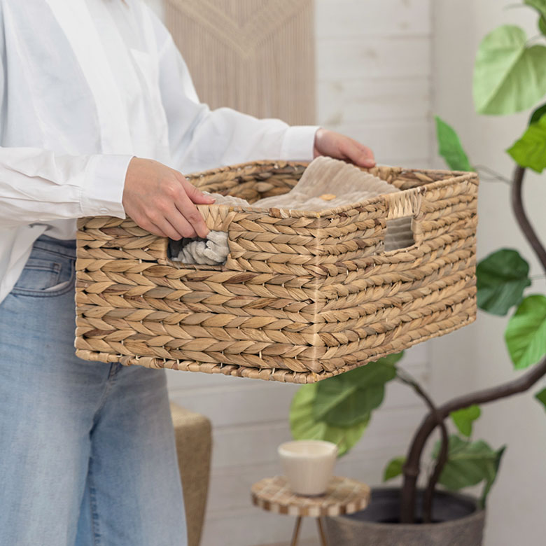 ラックに入れた際も引き出しやすい