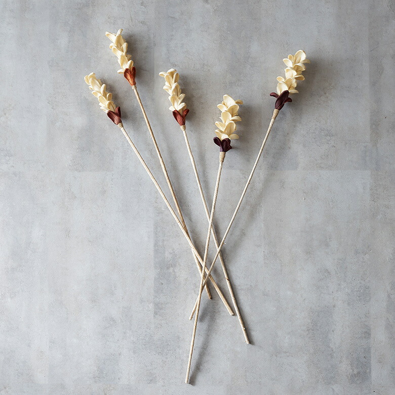 コーンリーフとバナナの木の皮のアートプランツ