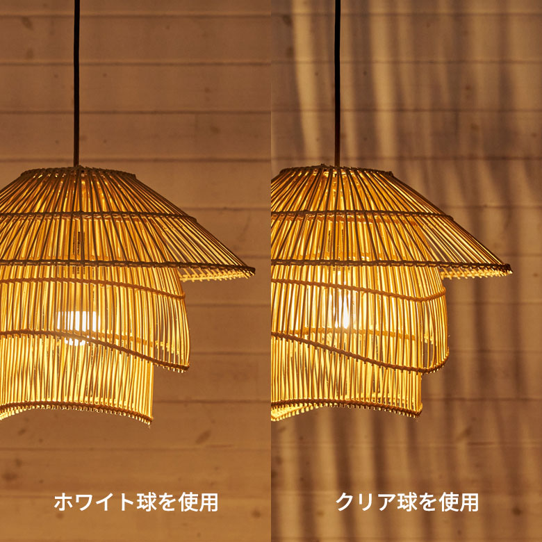 陰影がはっきりとした幻想的な灯りを楽しめます