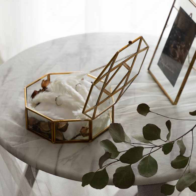 アクセサリーの収納から、結婚式のリングピローに