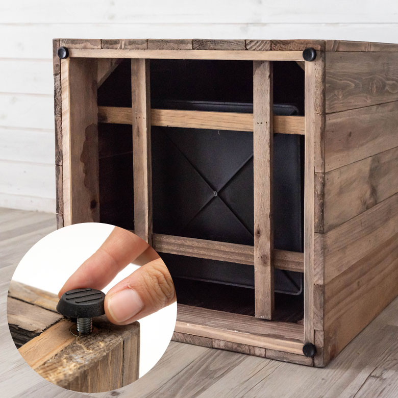 接地面とのがたつきを軽減できます