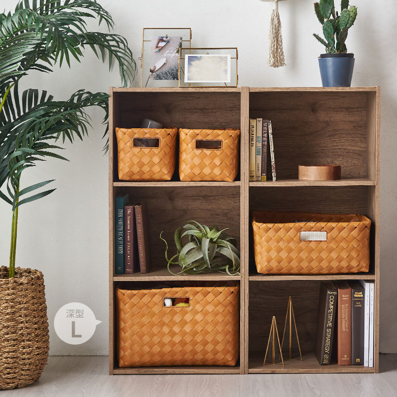 定番の収納家具、カラーボックスにちょうど良いサイズ