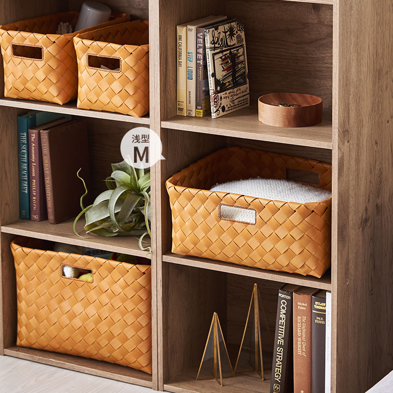 定番の収納家具、カラーボックスにちょうど良いサイズ