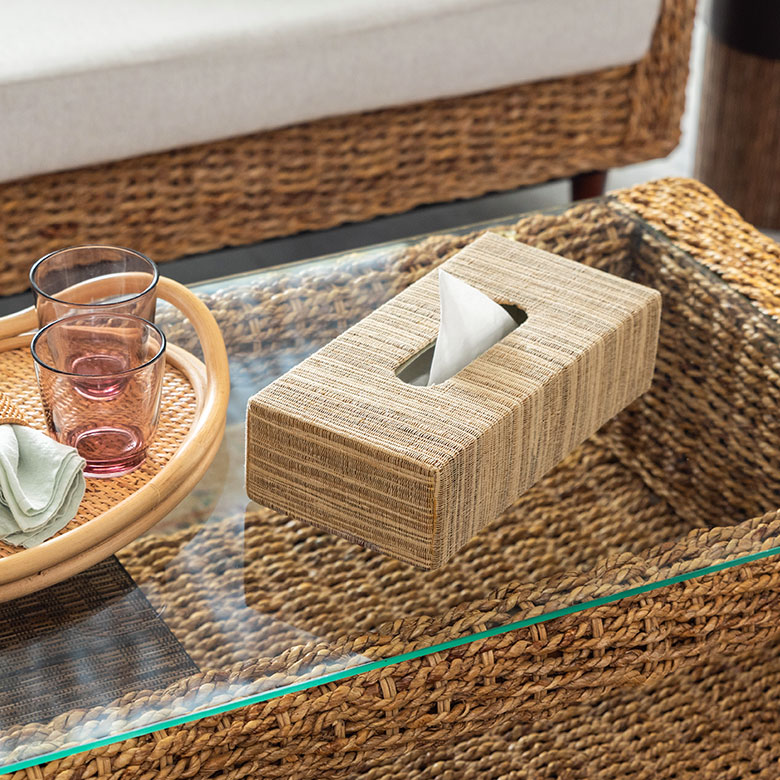 ウォーターヒヤシンスのティッシュケースカバー