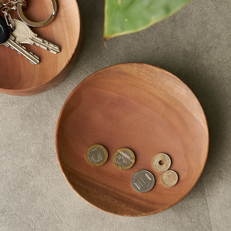 天然木使用のトレー