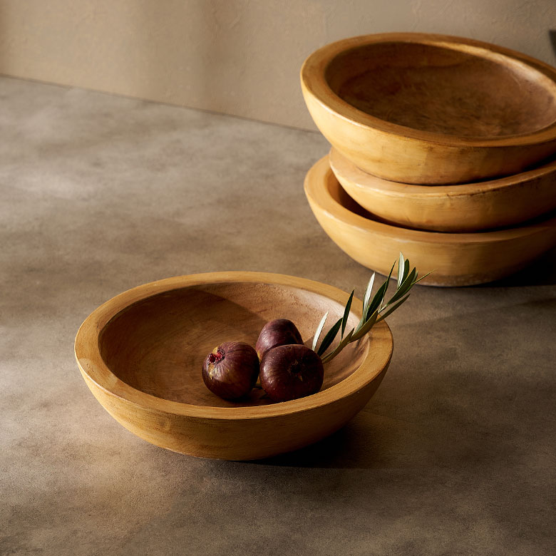 スワールウッドをくりぬいて作った木製ボウル