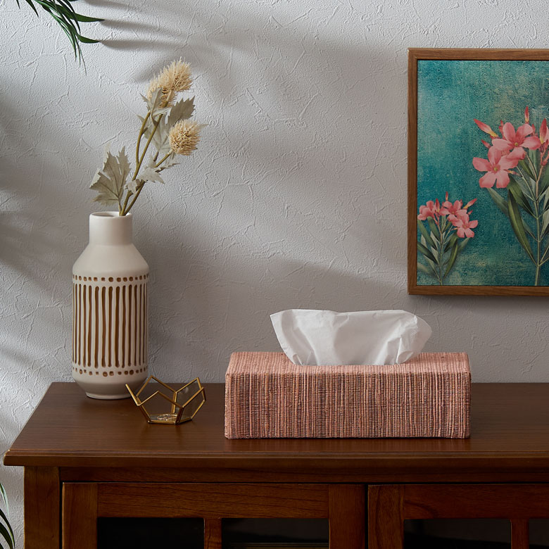 お部屋のアクセントにぴったりのティッシュケース