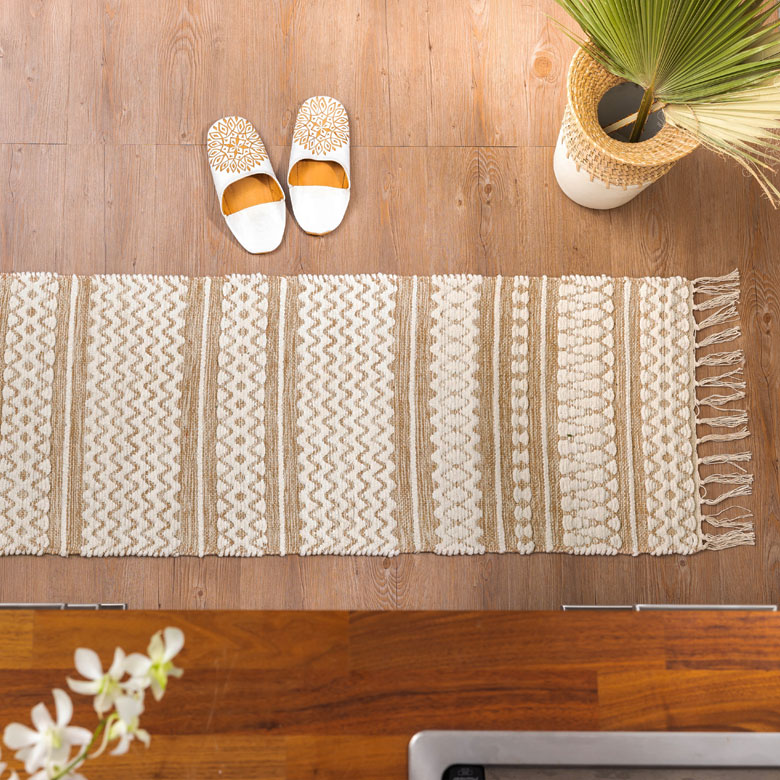 コットンシェニールラグ