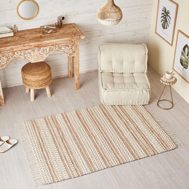 コットンシェニールラグ