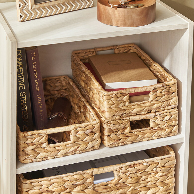 カラーボックスに2つぴったり収まる、使い勝手の良いサイズ