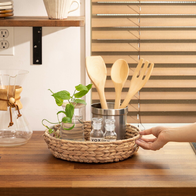 インテリアとして、飾りながら収納する優秀バスケット