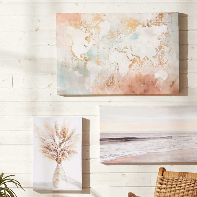 複数使いもおすすめのキャンバスアート