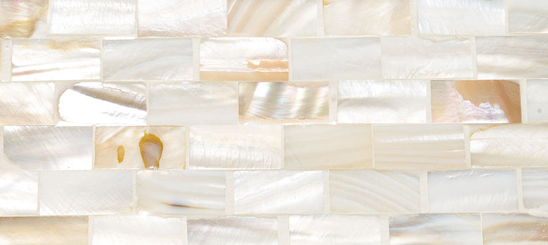 パールシェルのティッシュボックスカバー 貝 シェル素材