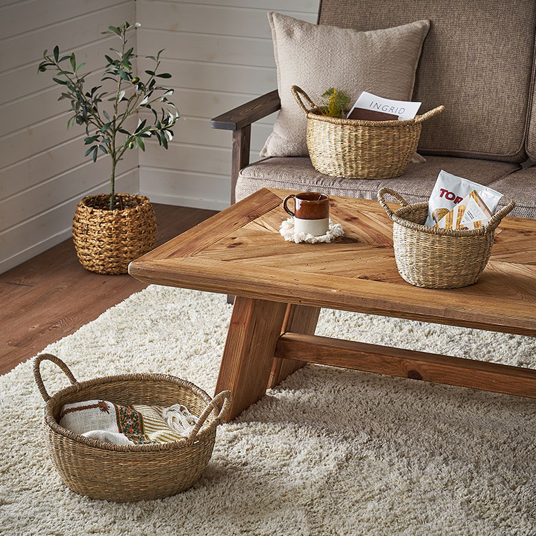 出しっぱなしでもサマになるから、見せる収納に