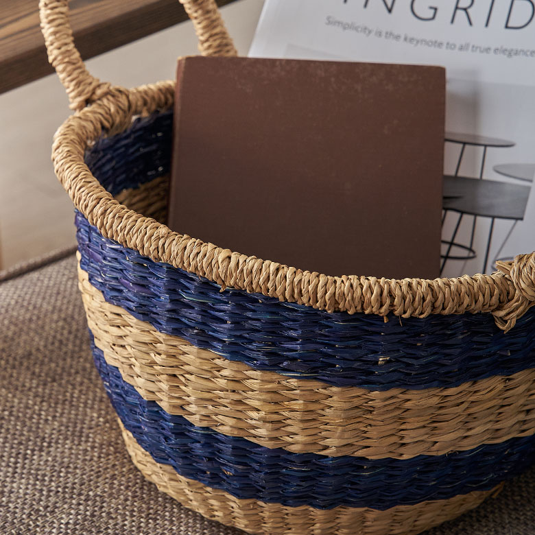 天然素材のかごバスケット