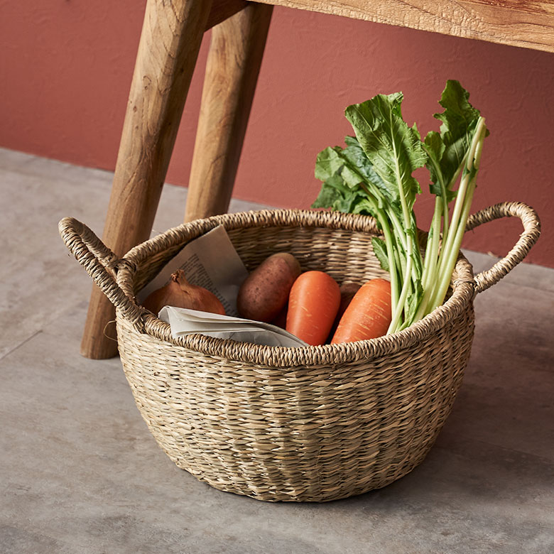 シーグラス製バスケット