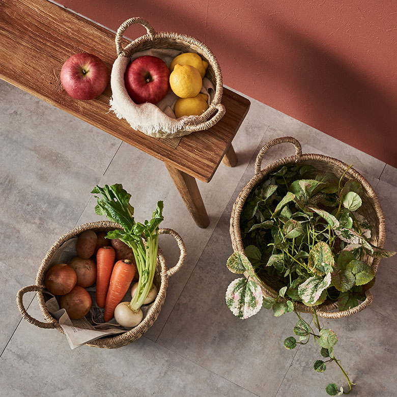 シーグラス製バスケット