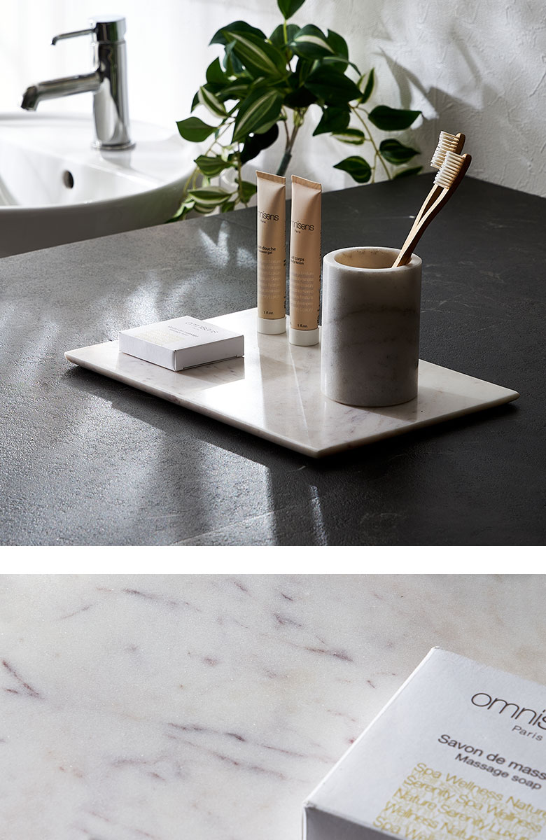 天然大理石のフラットトレイ トレー マーブル