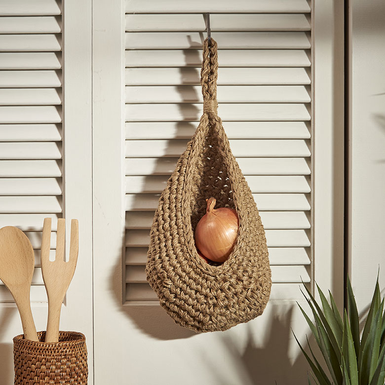 ハンギング バスケットハンドメイド ジュート