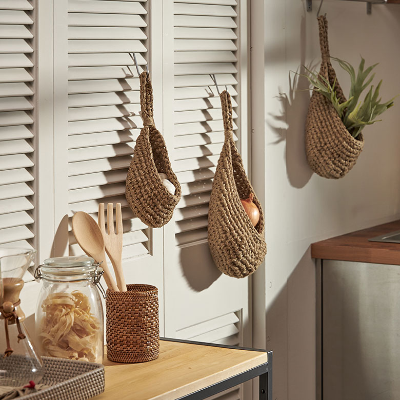 海外インテリア 野菜入れ フェイクグリーン ドライフラワー