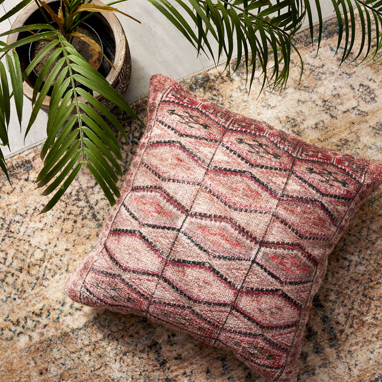 モロッカン柄のクッションカバー