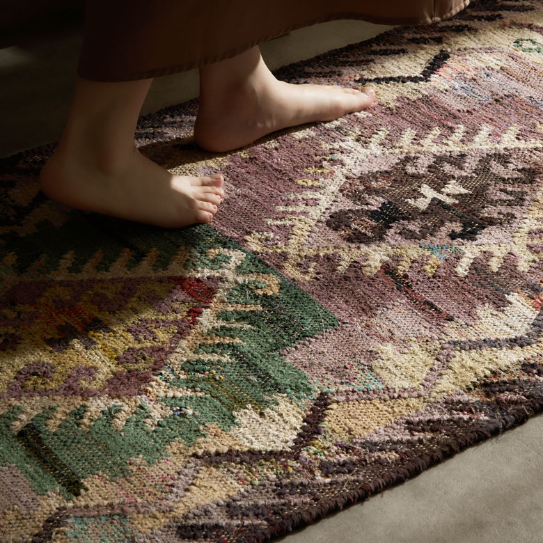 オールシーズンOK！インドコットン使用ラグ