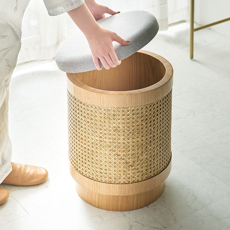 収納付きスツール