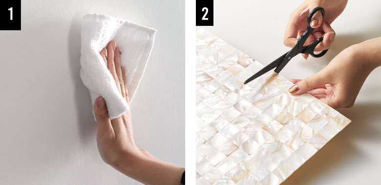 タイルシートにはジョイントの部分があります