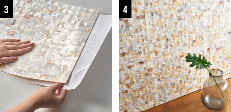 貼る面の端に合わせたい場合は、初めにジョイント部分をカットして下さい