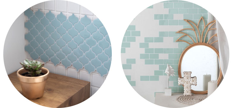 貼り方もアイデア次第で楽しめる