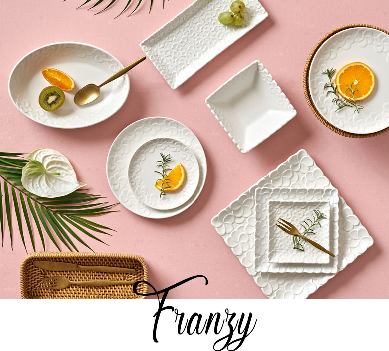 南国の気品あふれる花をあしらったテーブルウエアシリーズ