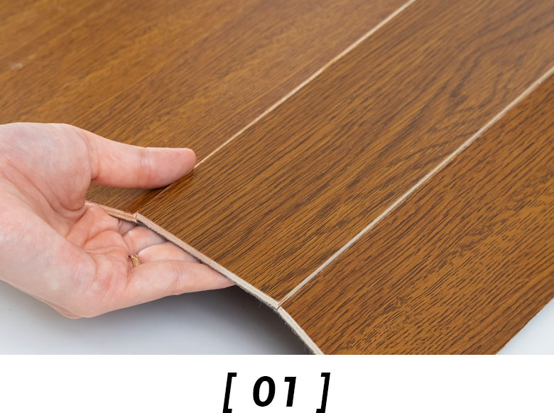 木目の流れが自然