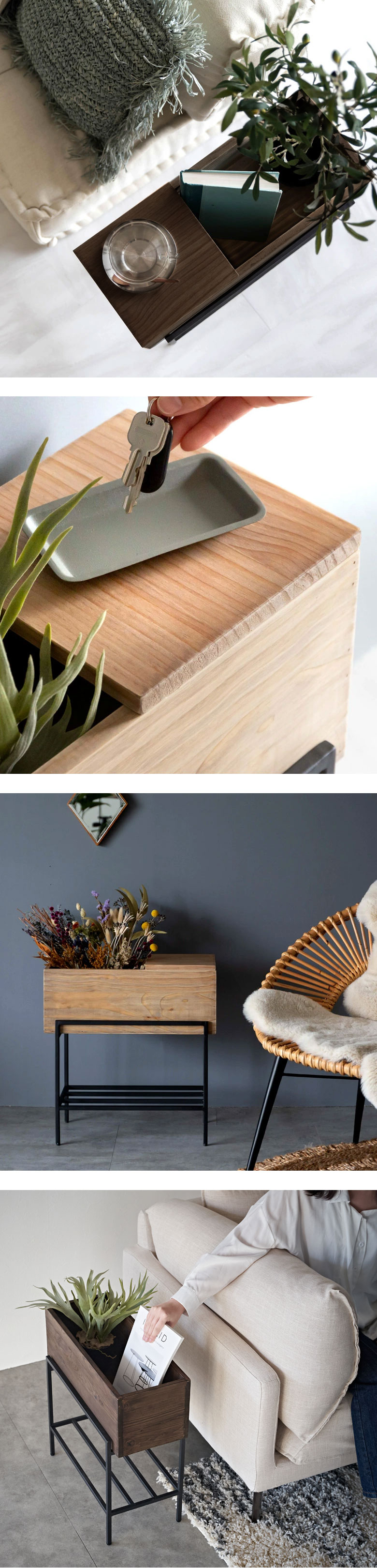 5号サイズまでの鉢を入れられる、プランターシェルフ